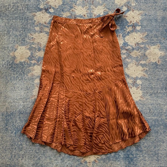 Anthropologie Maeve Tamra Jacquard Midi Skirt 6 - Picture 4 of 6